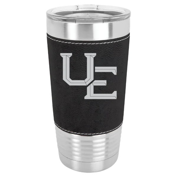 University of Evansville Polar Camel 20 oz. Leatherette Grip Tumbler with Standard Lid