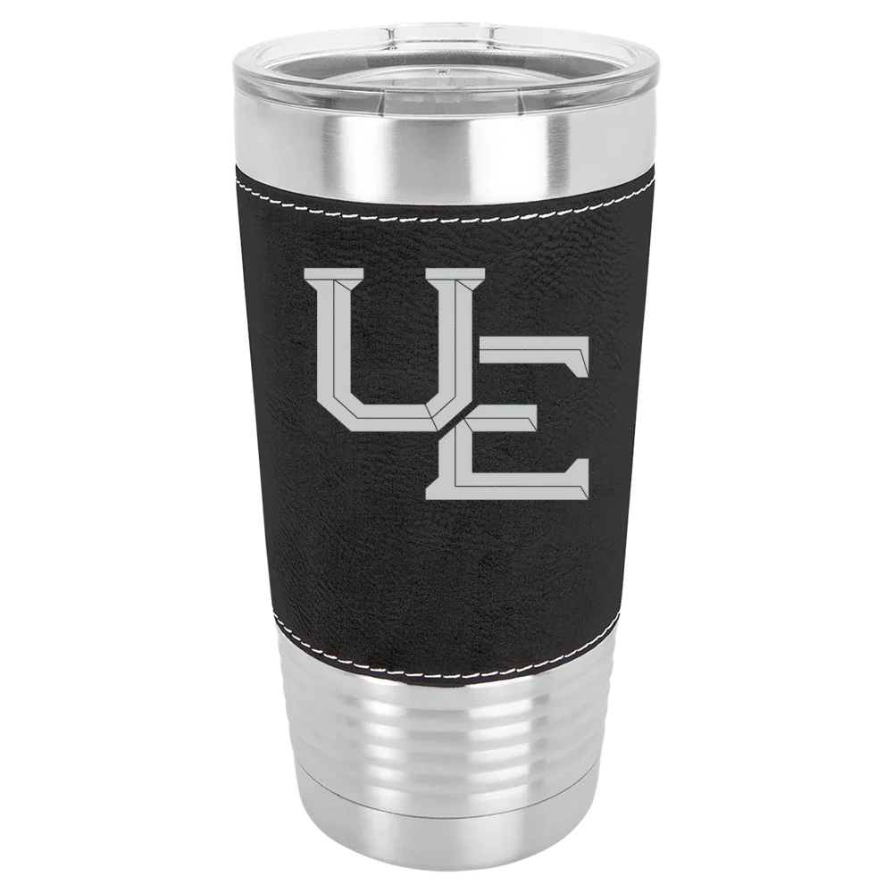 University of Evansville Polar Camel 20 oz. Leatherette Grip Tumbler with Standard Lid