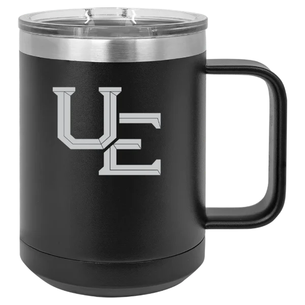 University of Evansville Polar Camel 15 oz. Mug with Slider Lid