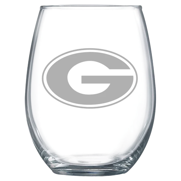University of Georgia Polar Camel 15 oz. Stemless Wine Glass