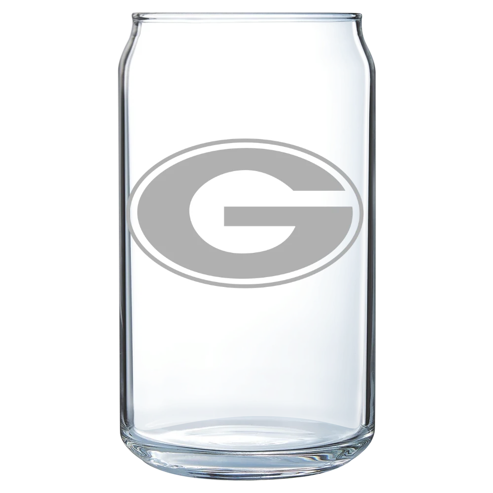 University of Georgia Polar Camel 16 oz. Can Glass