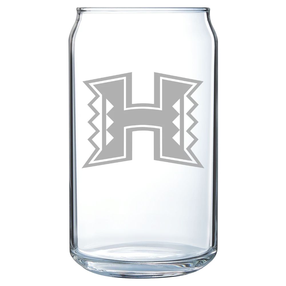 University of Hawaii, Manoa Polar Camel 16 oz. Can Glass