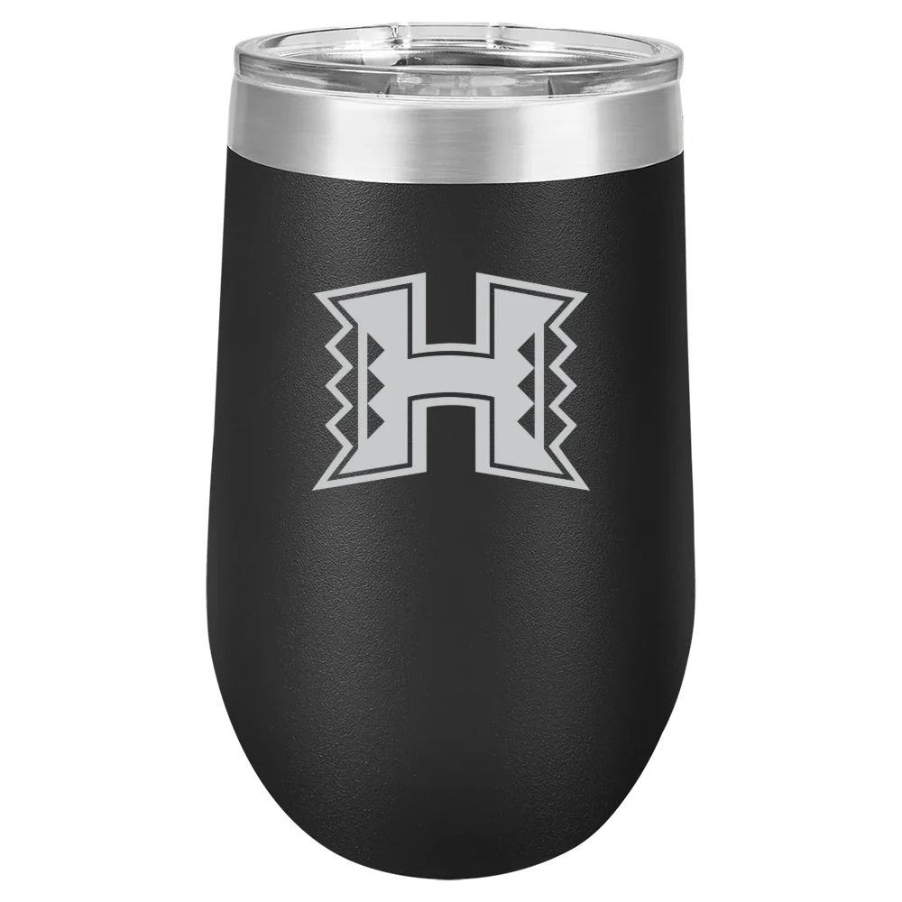 University of Hawaii, Manoa Polar Camel 16 oz. Stemless Wine Tumbler