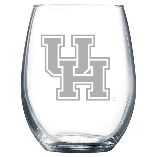 University of Houston Polar Camel 9 oz. Stemless Wine Glass