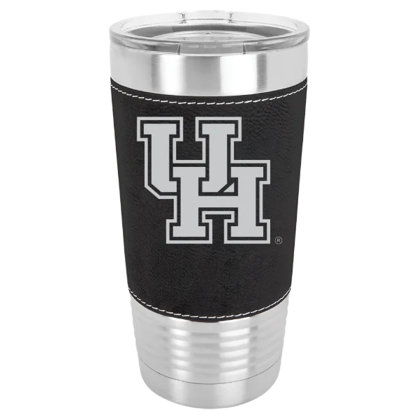 University of Houston Polar Camel 20 oz. Leatherette Grip Tumbler with Standard Lid