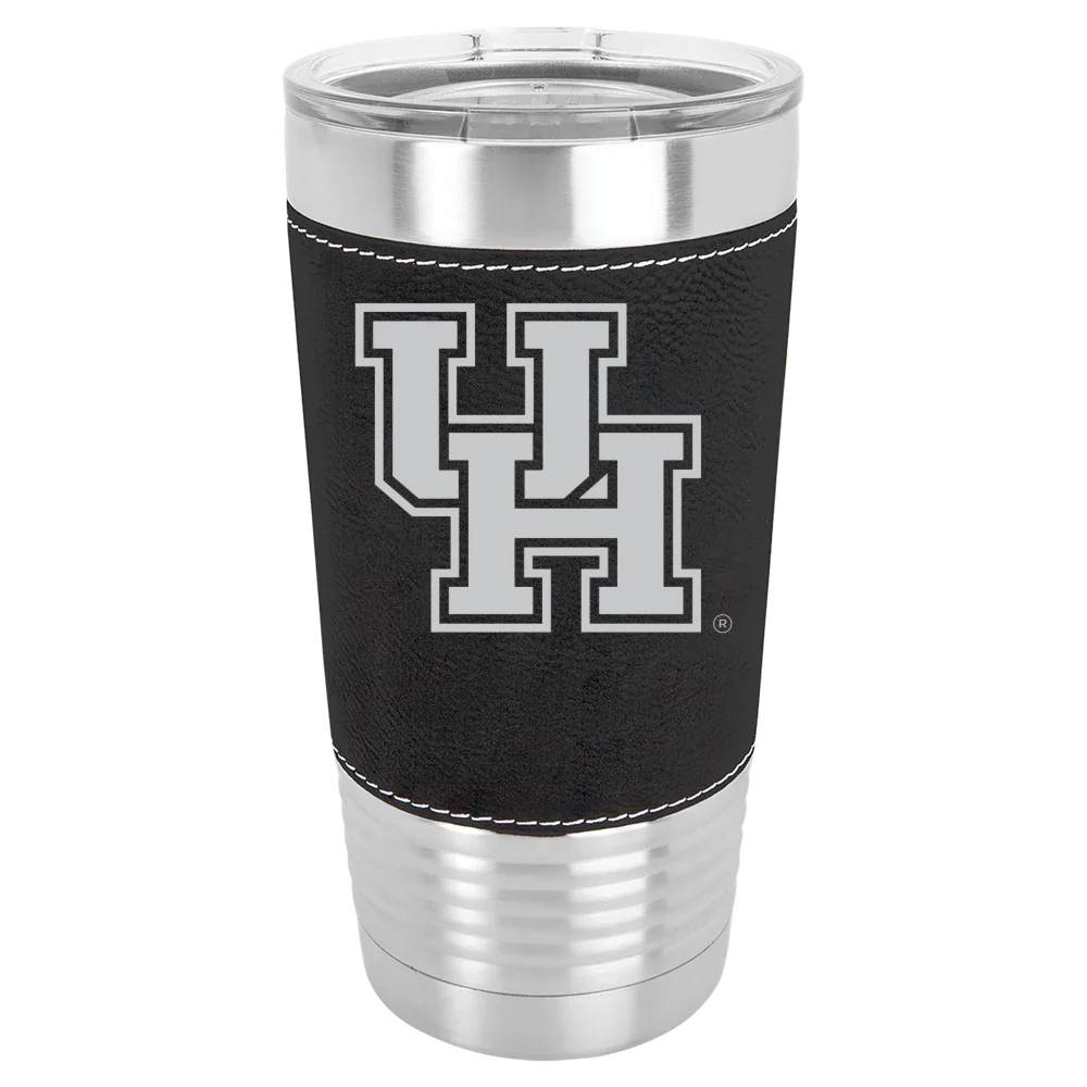 University of Houston Polar Camel 20 oz. Leatherette Grip Tumbler with Standard Lid