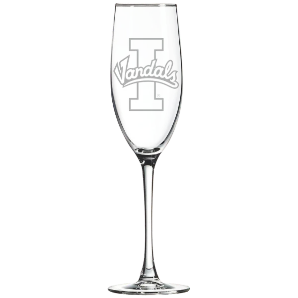 University of Idaho Polar Camel 8 oz. Champagne Flute