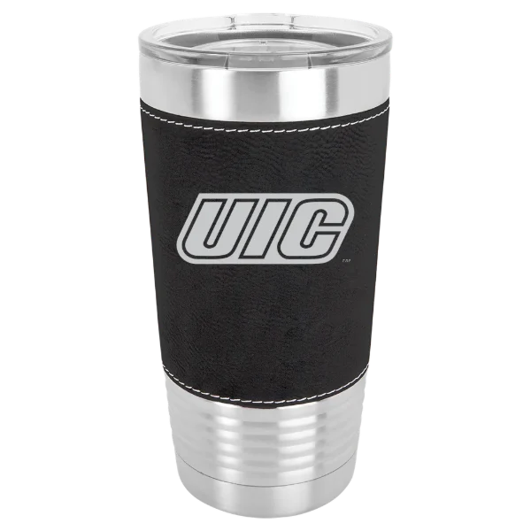 University of Illinois Chicago Polar Camel 20 oz. Leatherette Grip Tumbler with Standard Lid