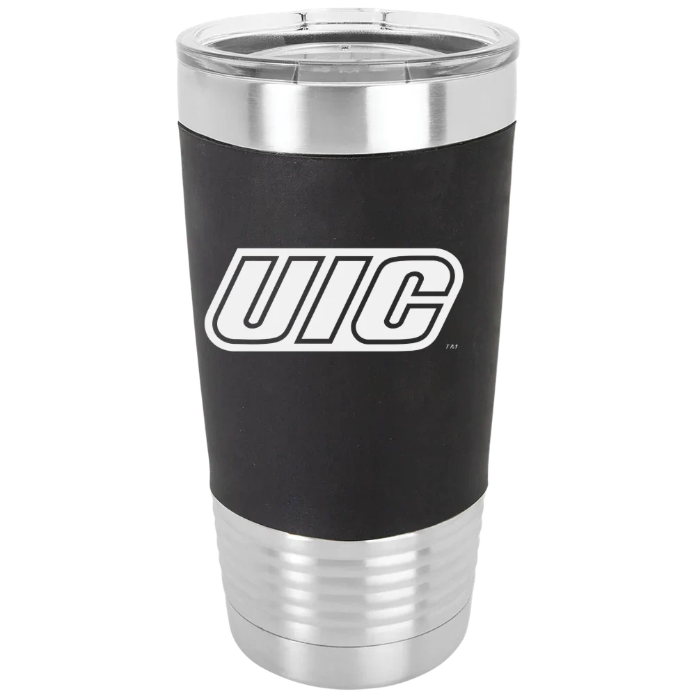 University of Illinois Chicago Polar Camel 20 oz. Silicone Grip Tumbler with Standard Lid