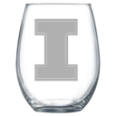 University of Illinois Urbana-Champaign Polar Camel 15 oz. Stemless Wine Glass