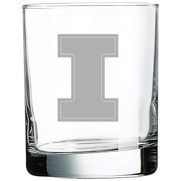 University of Illinois Urbana-Champaign Polar Camel 10 1/2 oz. On The Rocks Glass