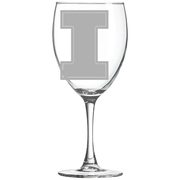 University of Illinois Urbana-Champaign Polar Camel 10 1/2 oz. Wine Glass