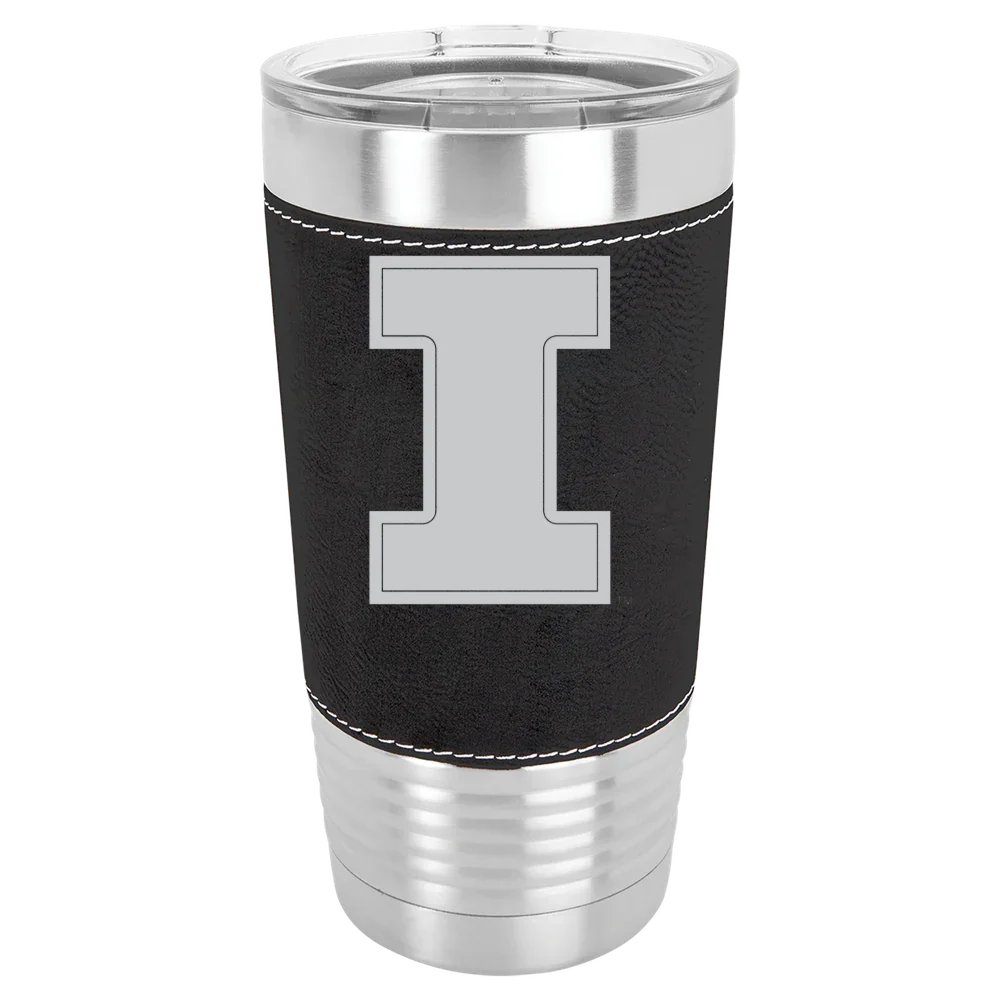 University of Illinois Urbana-Champaign Polar Camel 20 oz. Leatherette Grip Tumbler with Standard Lid