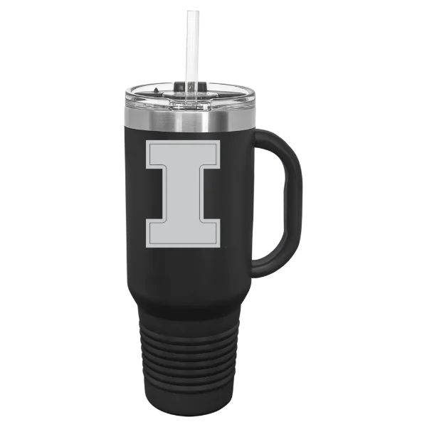 University of Illinois Urbana-Champaign Polar Camel 40 oz. Travel Mug with Snap Lid & Straw