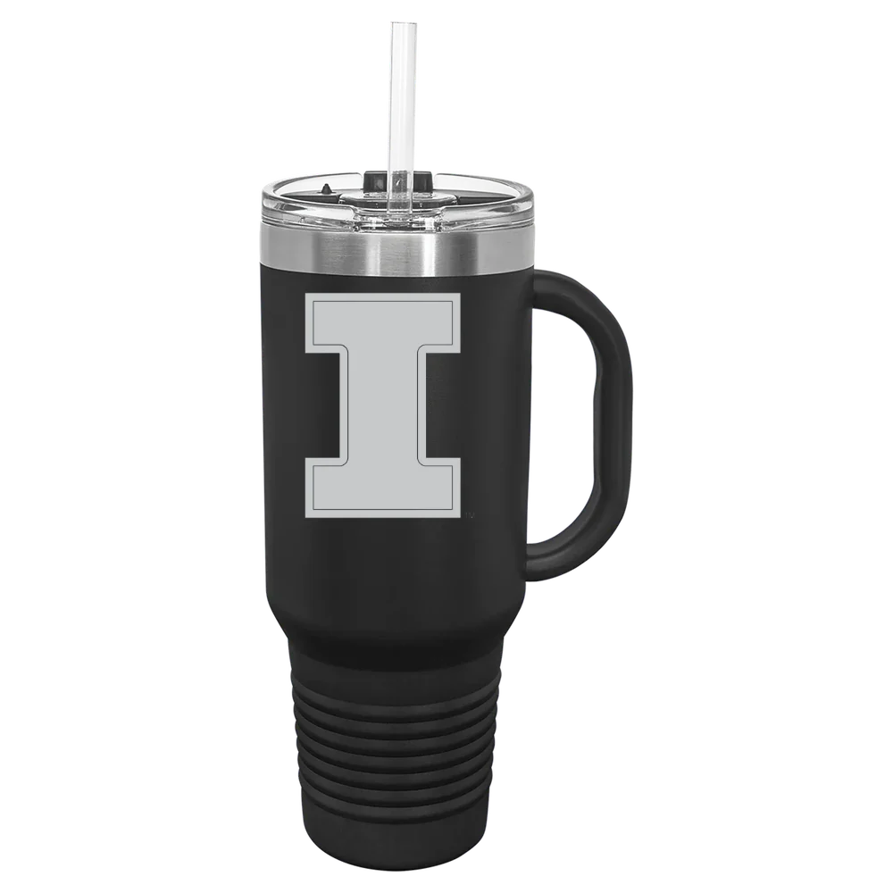 University of Illinois Urbana-Champaign Polar Camel 40 oz. Travel Mug with Snap Lid & Straw