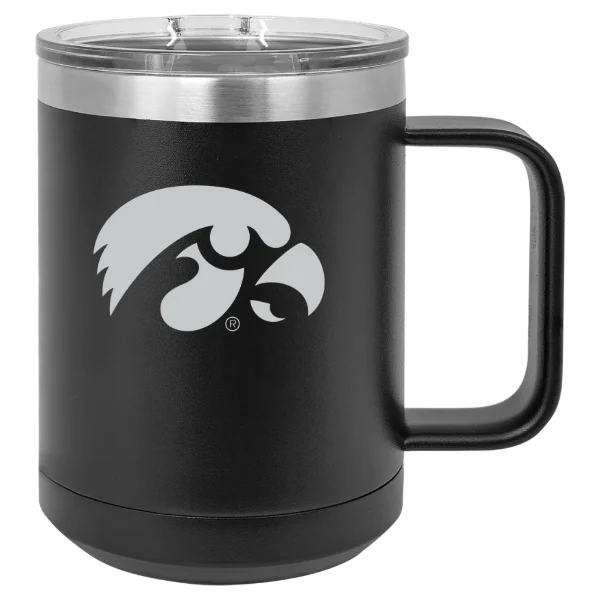 University of Iowa Polar Camel 15 oz. Mug with Slider Lid