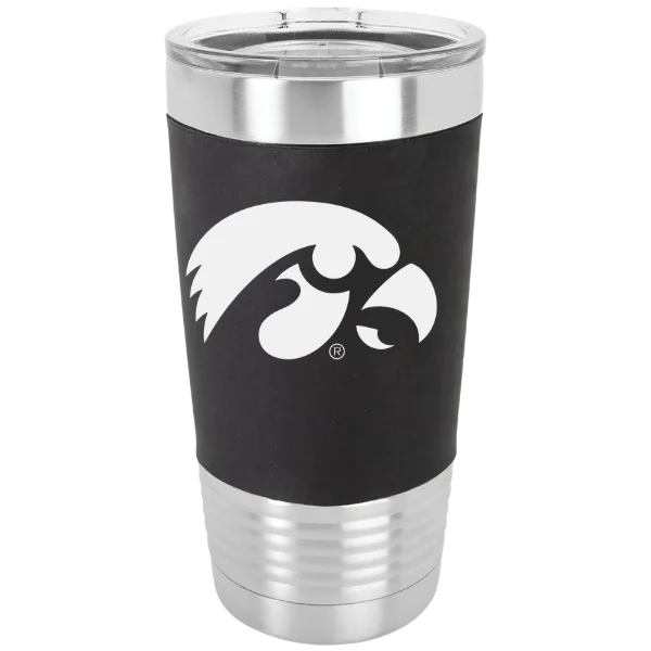University of Iowa Polar Camel 20 oz. Silicone Grip Tumbler with Standard Lid