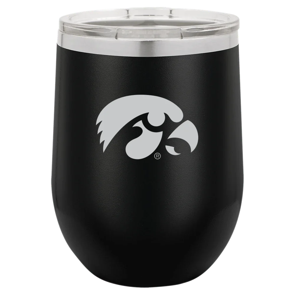 University of Iowa Polar Camel 12 oz. Stemless Wine Tumbler