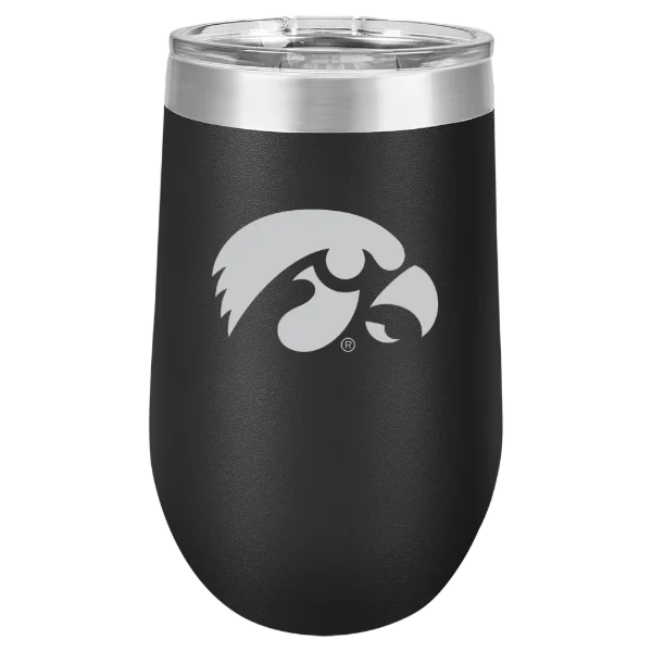 University of Iowa Polar Camel 16 oz. Stemless Wine Tumbler