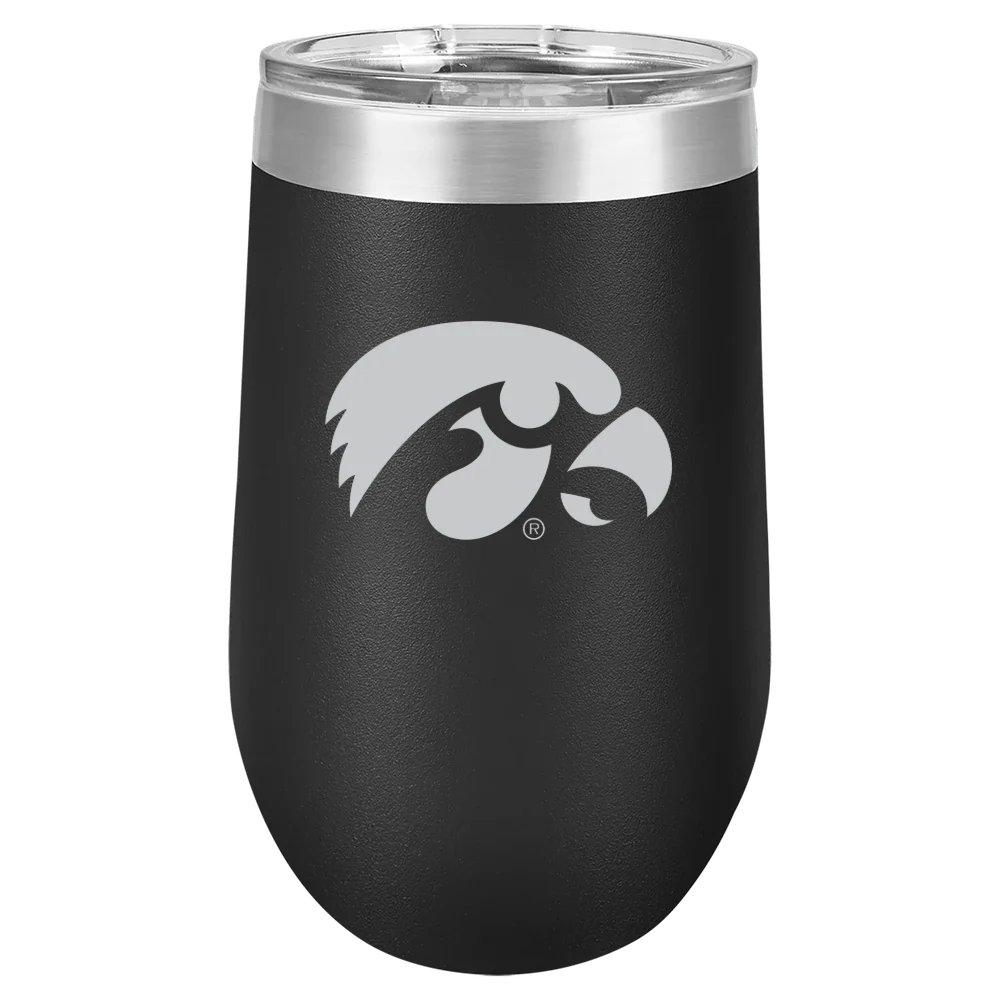 University of Iowa Polar Camel 16 oz. Stemless Wine Tumbler