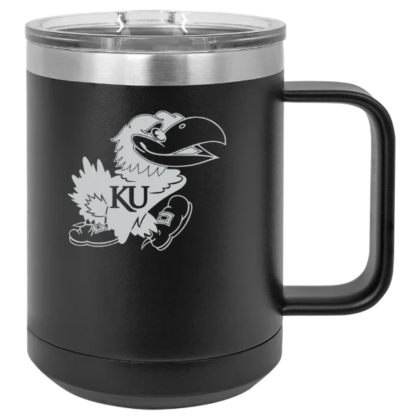 University of Kansas Polar Camel 15 oz. Mug with Slider Lid