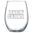 University of Louisiana at Lafayette Polar Camel 15 oz. Stemless Wine Glass