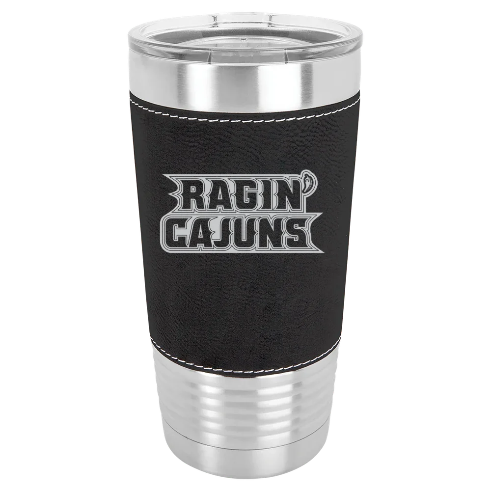 University of Louisiana at Lafayette Polar Camel 20 oz. Leatherette Grip Tumbler with Standard Lid