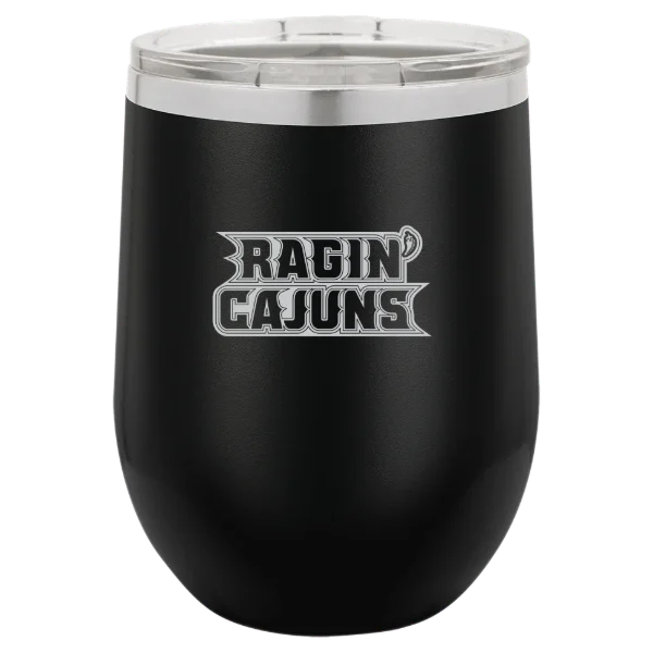 University of Louisiana at Lafayette Polar Camel 12 oz. Stemless Wine Tumbler