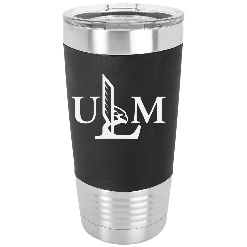 University of Louisiana Monroe Polar Camel 20 oz. Silicone Grip Tumbler with Standard Lid
