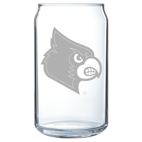University of Louisville Polar Camel 16 oz. Can Glass