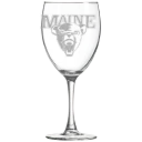 University of Maine Polar Camel 10 1/2 oz. Wine Glass
