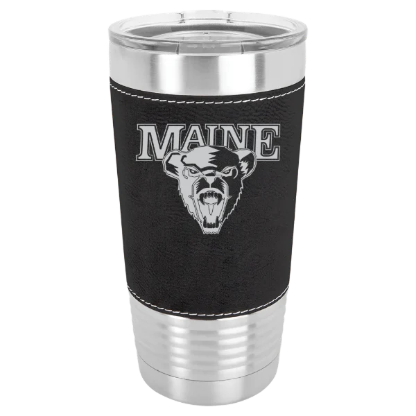 University of Maine Polar Camel 20 oz. Leatherette Grip Tumbler with Standard Lid