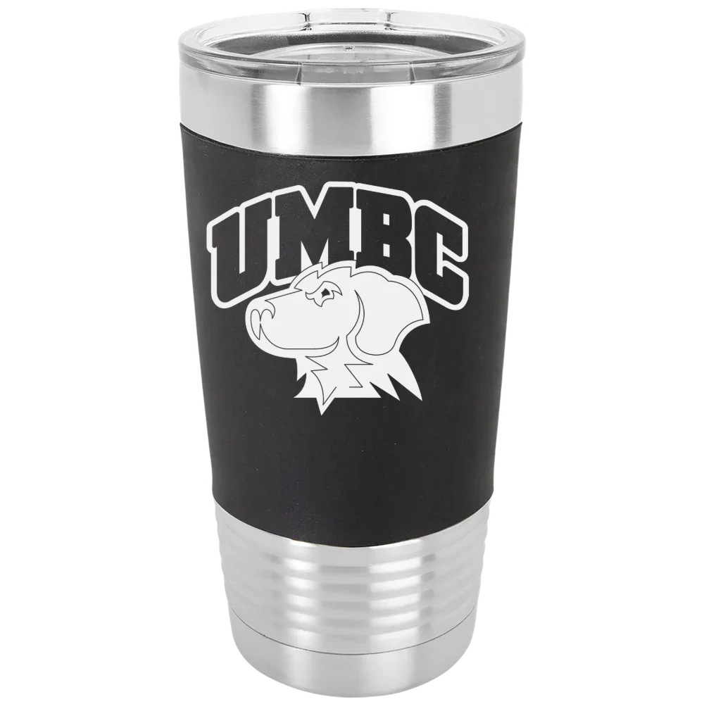 University of Maryland, Baltimore County Polar Camel 20 oz. Silicone Grip Tumbler with Standard Lid