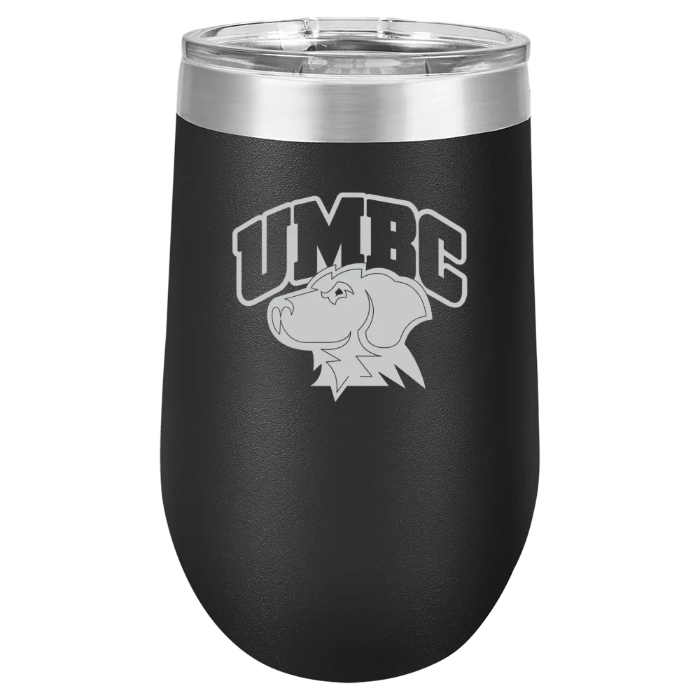 University of Maryland, Baltimore County Polar Camel 16 oz. Stemless Wine Tumbler