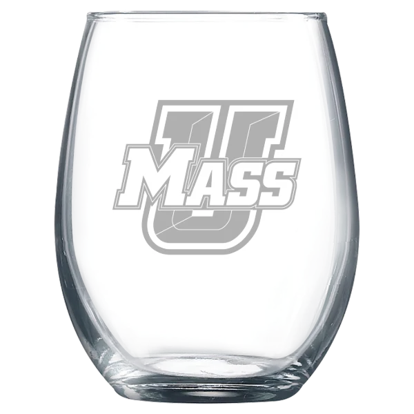 University of Massachusetts, Amherst Polar Camel 9 oz. Stemless Wine Glass