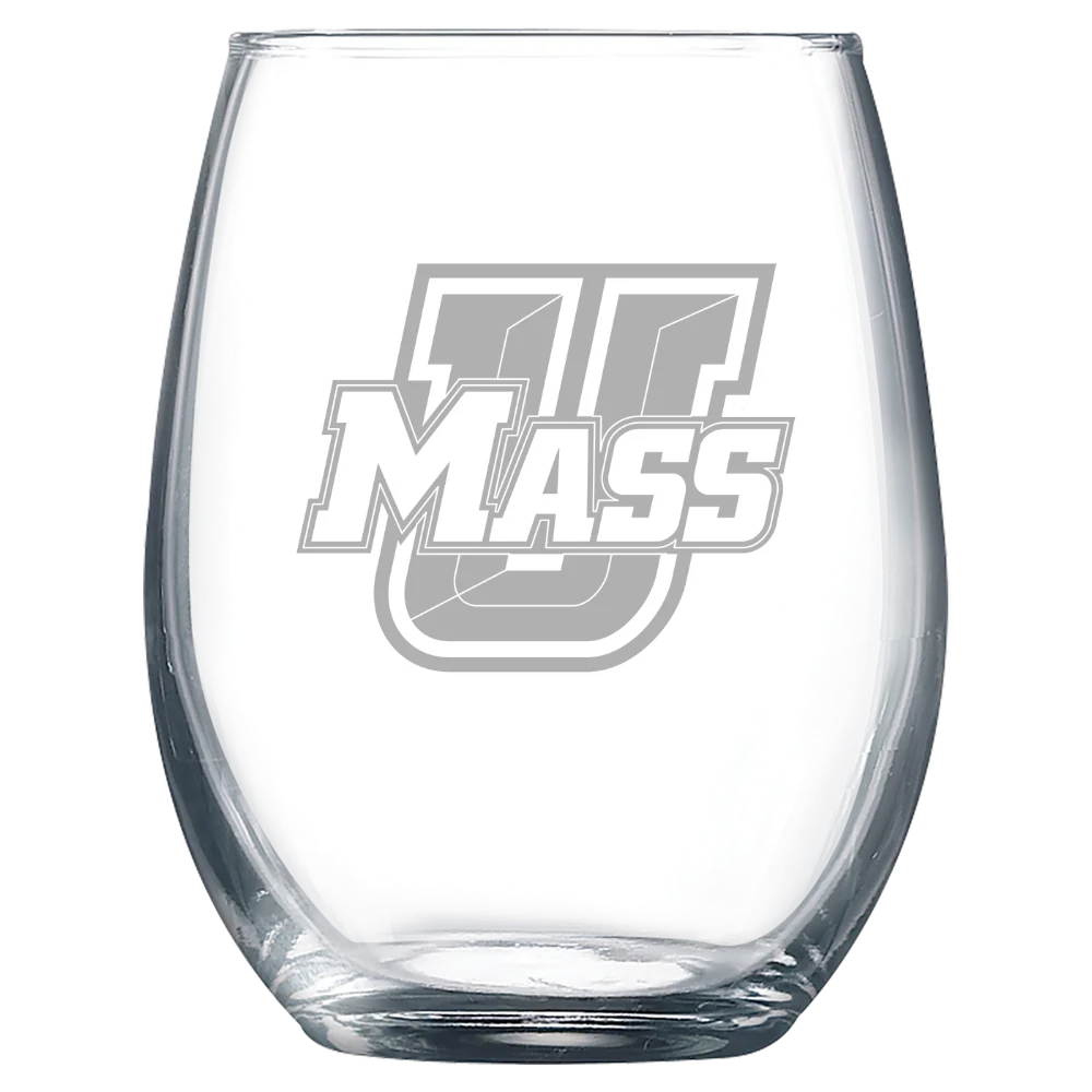 University of Massachusetts, Amherst Polar Camel 9 oz. Stemless Wine Glass