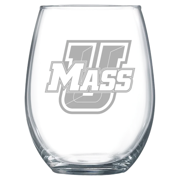 University of Massachusetts, Amherst Polar Camel 15 oz. Stemless Wine Glass