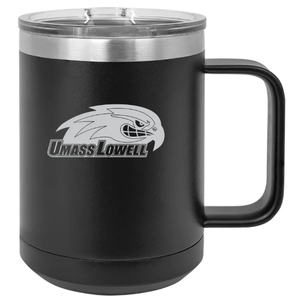 University of Massachusetts Lowell Polar Camel 15 oz. Mug with Slider Lid