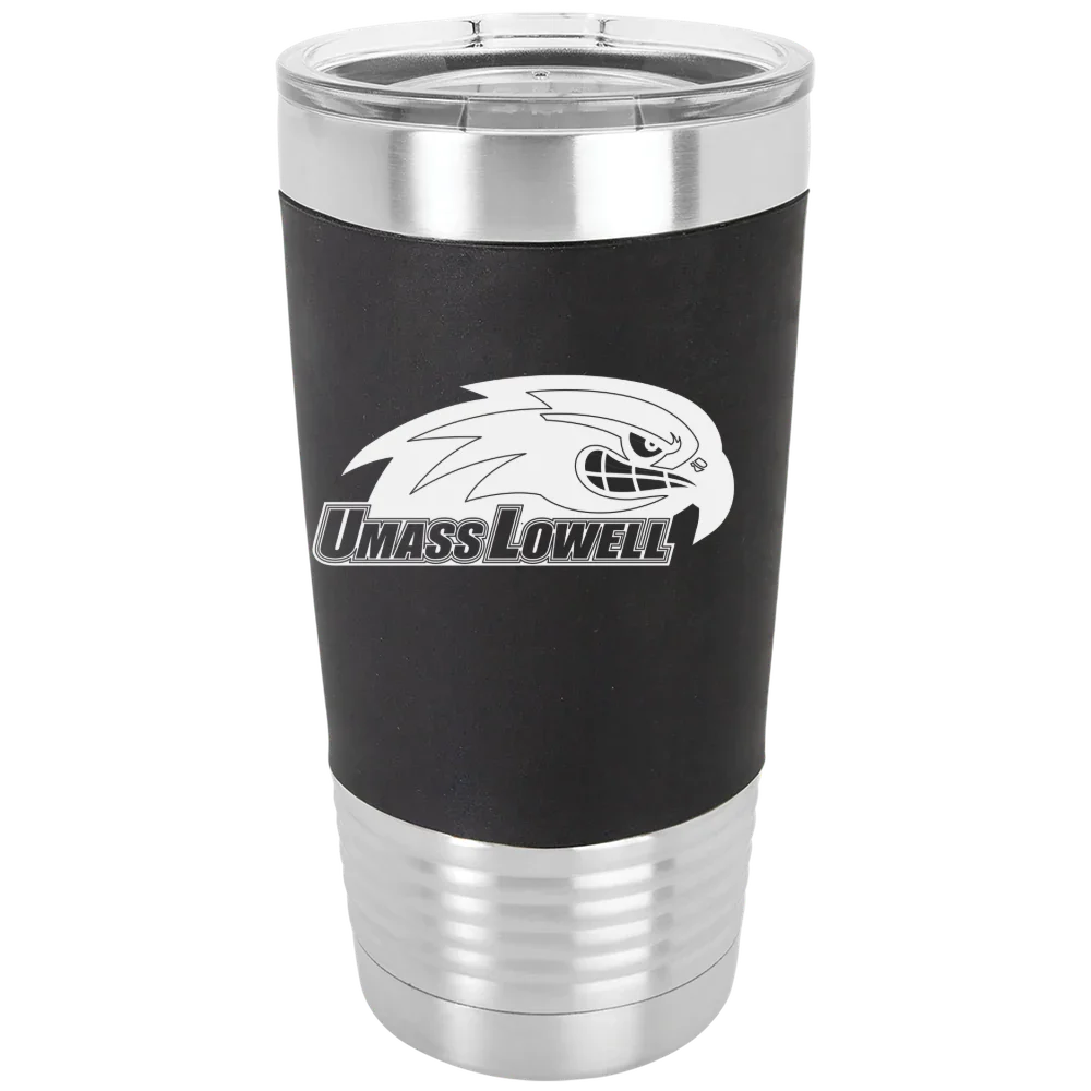 University of Massachusetts Lowell Polar Camel 20 oz. Silicone Grip Tumbler with Standard Lid