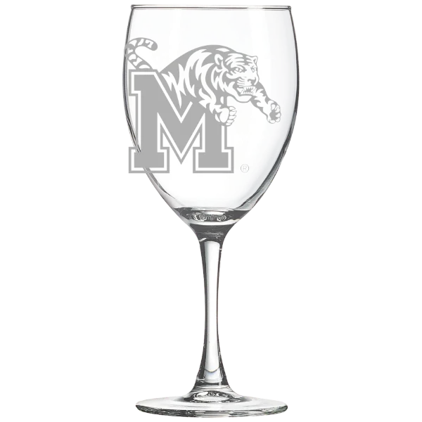 University of Memphis Polar Camel 10 1/2 oz. Wine Glass