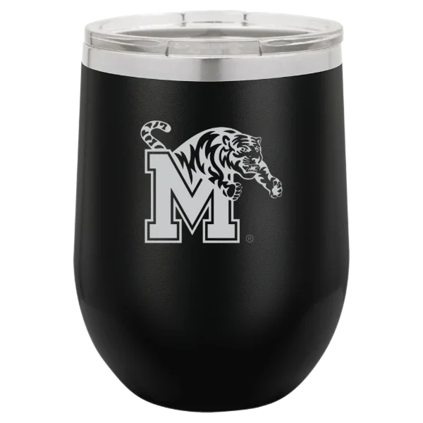 University of Memphis Polar Camel 12 oz. Stemless Wine Tumbler