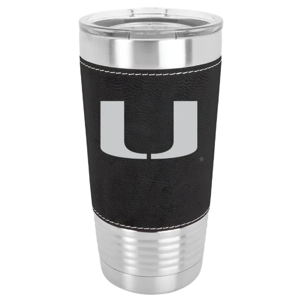 University of Miami (Florida) Polar Camel 20 oz. Leatherette Grip Tumbler with Standard Lid
