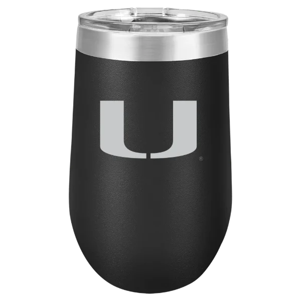 University of Miami (Florida) Polar Camel 16 oz. Stemless Wine Tumbler