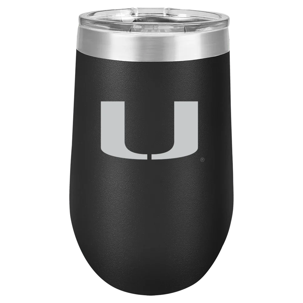 University of Miami (Florida) Polar Camel 16 oz. Stemless Wine Tumbler