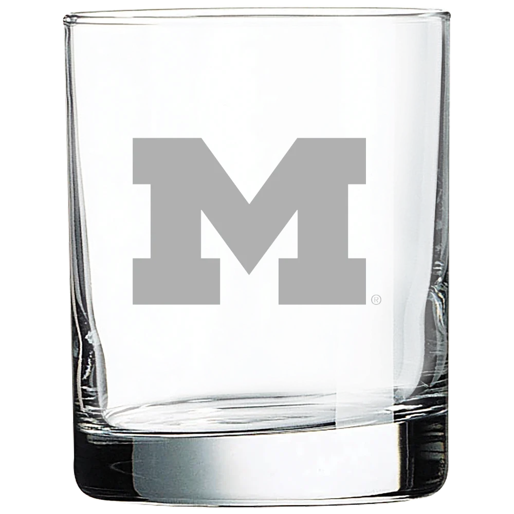 University of Michigan Polar Camel 10 1/2 oz. On The Rocks Glass
