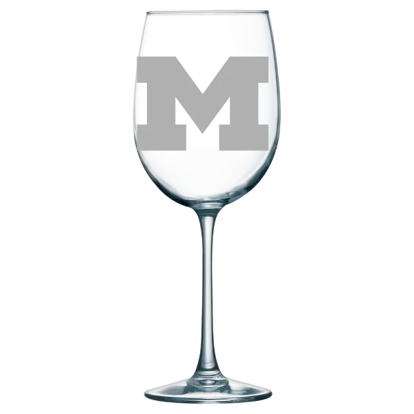 University of Michigan Polar Camel 19 oz. Wine Glass