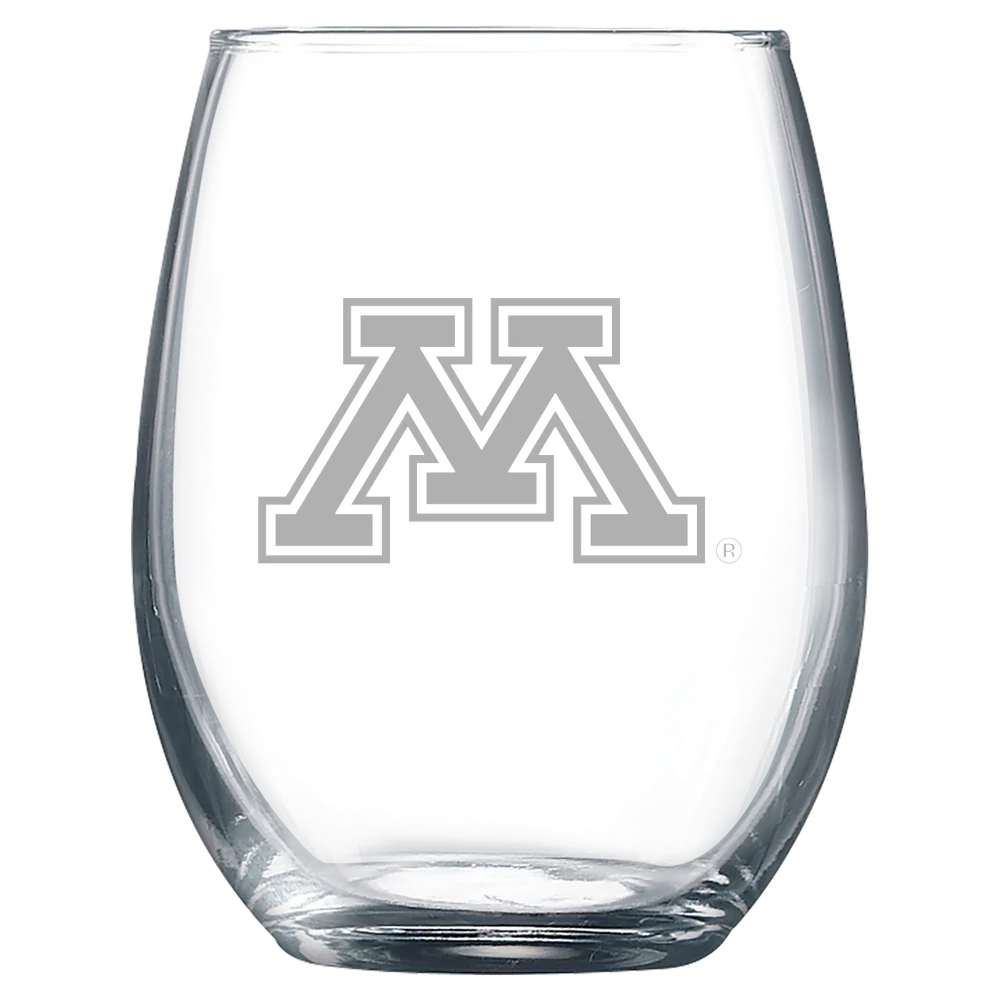 University of Minnesota, Twin Cities Polar Camel 9 oz. Stemless Wine Glass