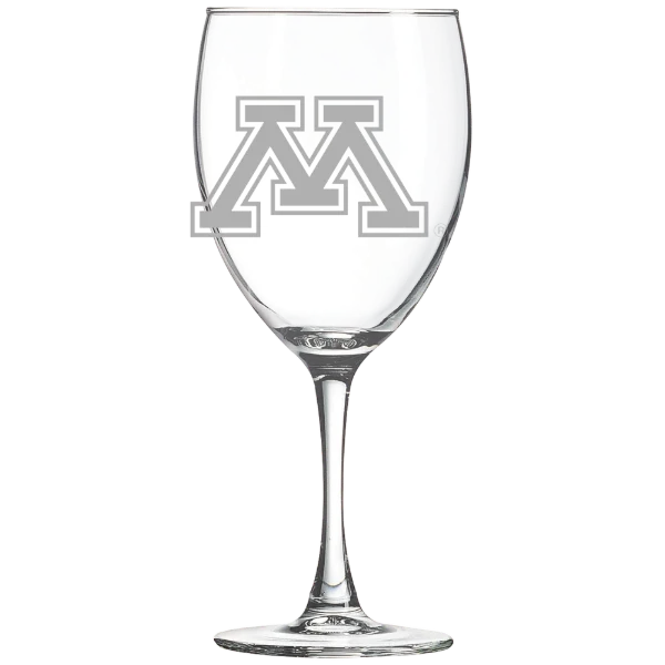 University of Minnesota, Twin Cities Polar Camel 10 1/2 oz. Wine Glass