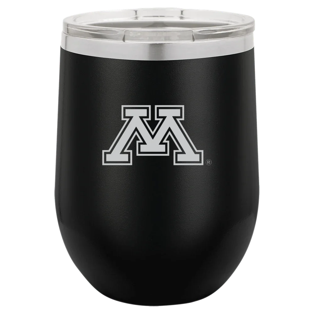 University of Minnesota, Twin Cities Polar Camel 12 oz. Stemless Wine Tumbler