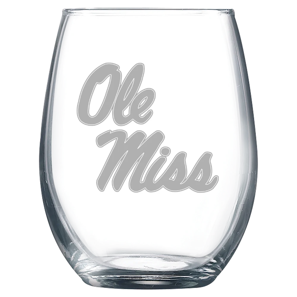 University of Mississippi Polar Camel 9 oz. Stemless Wine Glass